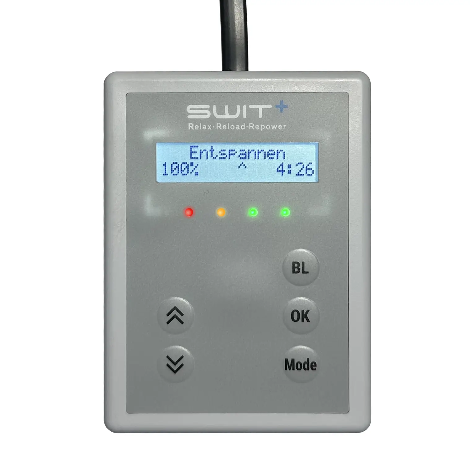 SWIT® Pro Steuergerät mit LCD-Anzeige und fünf LED-Modi für Neurobalance-Anwendungen bei Hund, Pferd und Mensch
