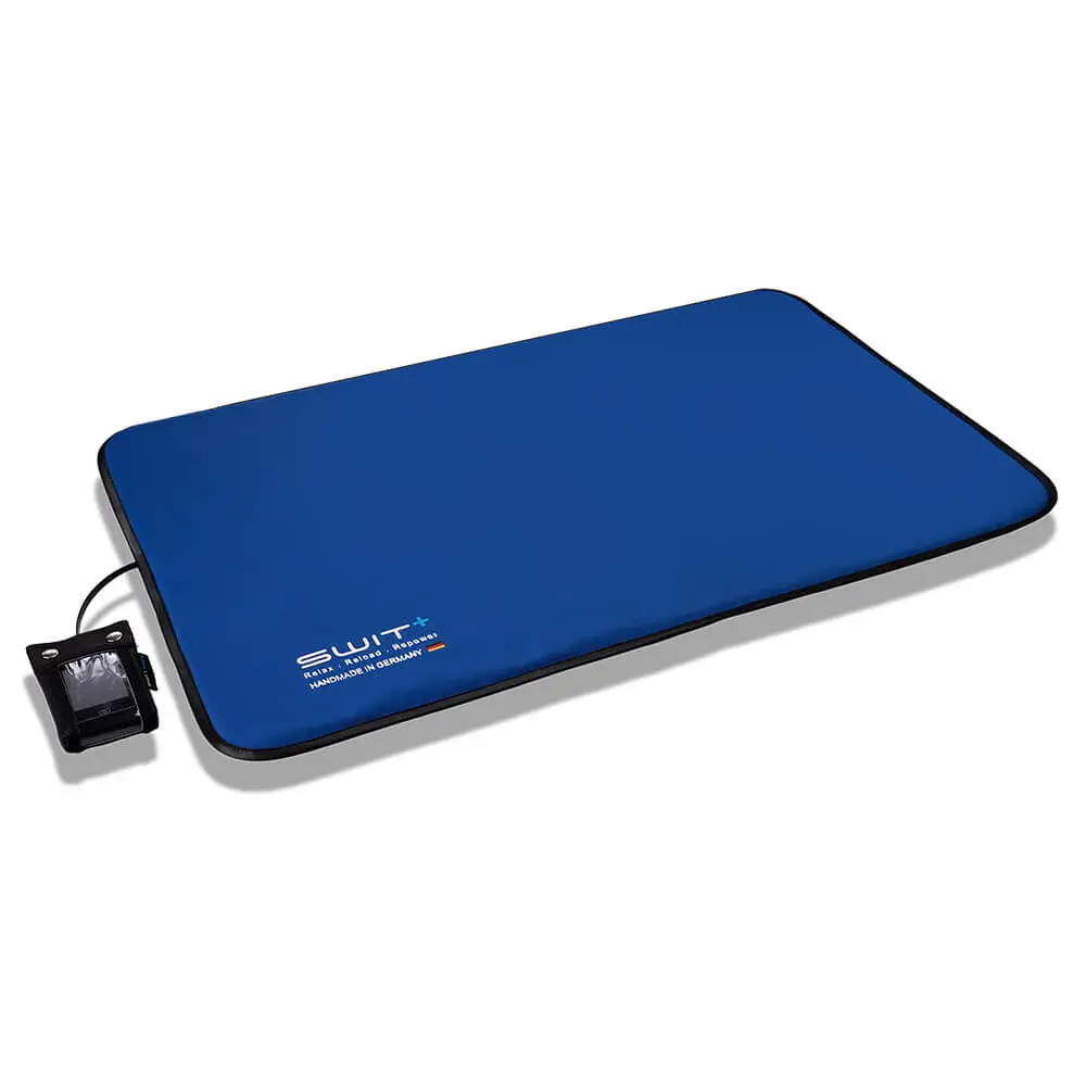 SWIT® Hundematte in royal blau mit integriertem Neurobalance-System – erhältlich in verschiedenen Farben und 5 Modi für Entspannung, Fokus & Regeneration